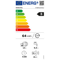 Integreeritav nõudepesumasin Whirlpool WH8IPB14AM6L0