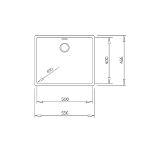 Sink Teka Radea R10 50.40 M-TG white