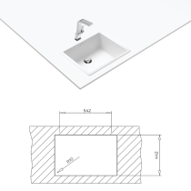 Sink Teka Radea R10 50.40 M-TG white