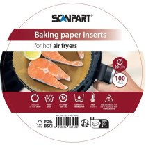 Baking papers for hot air fryer 20cm, 100 pcs. Scanpart 2910070003