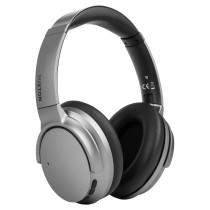 NOISE CANCELLING OVER-EAR WIRELESS HEADPHONES Buxton SBHP18000S, silver