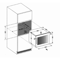 Wine cabinet Dunavox DVS-19.50B