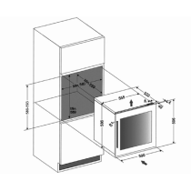 Integreeritav veinikülmik Dunavox DVS-25.65DB Spirit