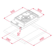 Gaasiplaat Teka GZC 31339XBC BK VarioPro