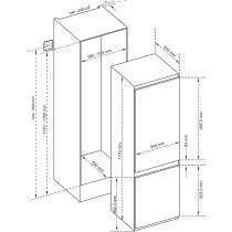 Built-in fridge Kluge KCN2256J