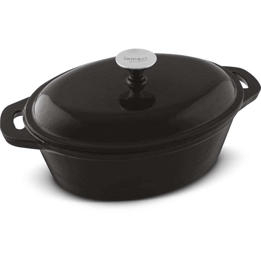 Pot with lid Lamart T1210 3,6L oval