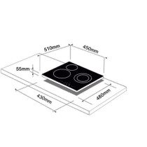 Built in ceramic hob Schlosser PR403B1WH