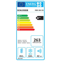 Side-by-side fridge Schlosser RBS395CB