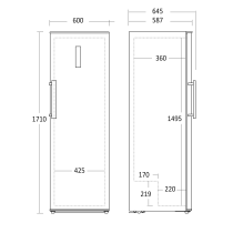 Freezer Scandomestic SFS242WE