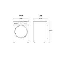 Washing dryer machine Scandomestic WDF8514WBE