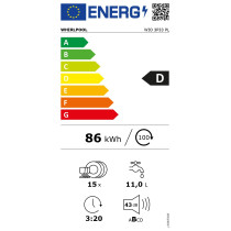 Integreeritav nõudepesumasin Whirlpool WIO3P33PL