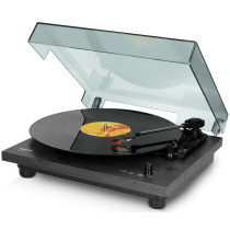 LENCO LS-10BK - TURNTABLE WITH BUILT-IN SPEAKERS - BLACK