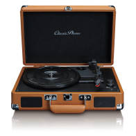 Suitcase turntable with speakers Lenco, brown